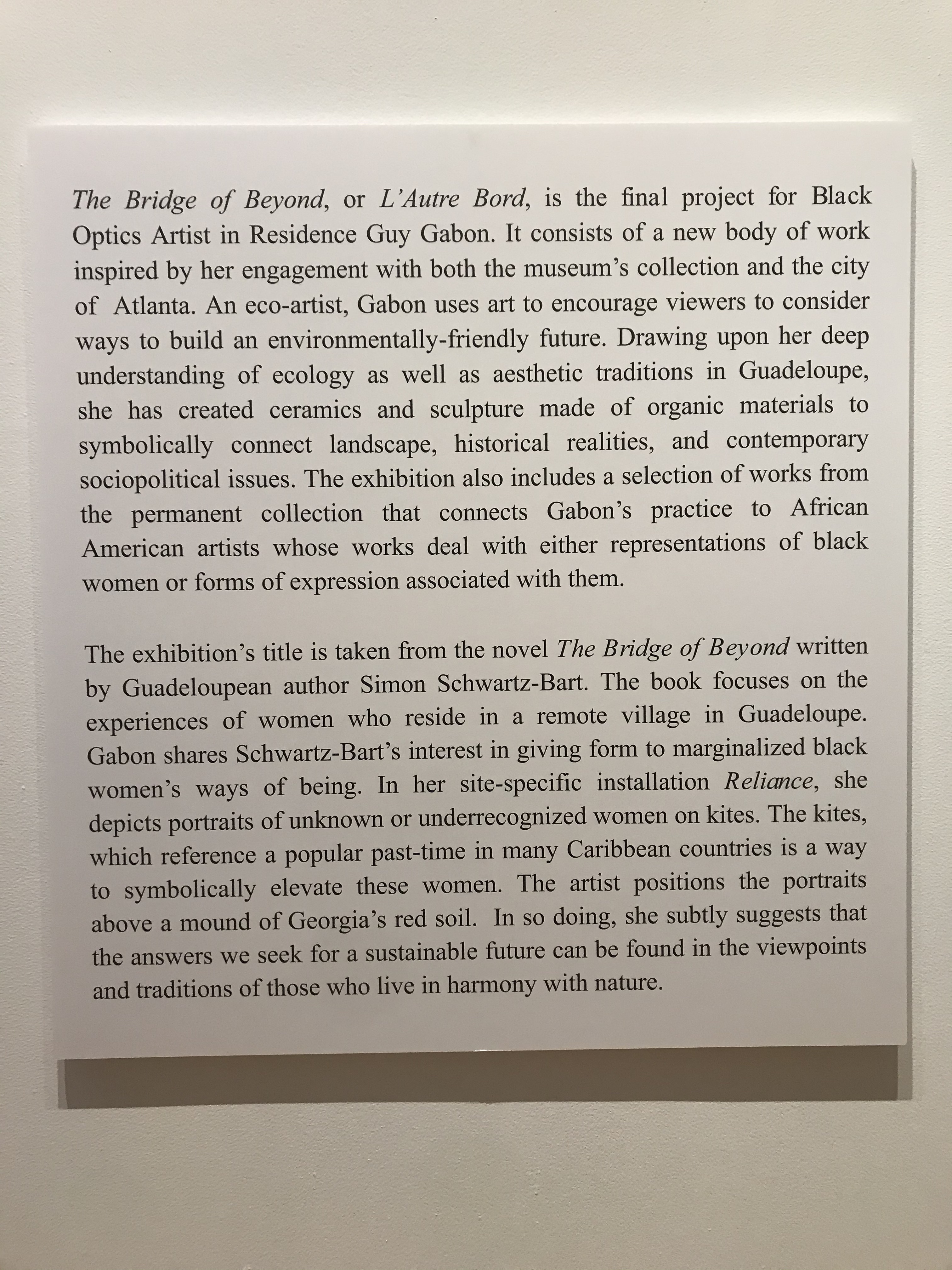 The bridge of beyond / l'autre bord